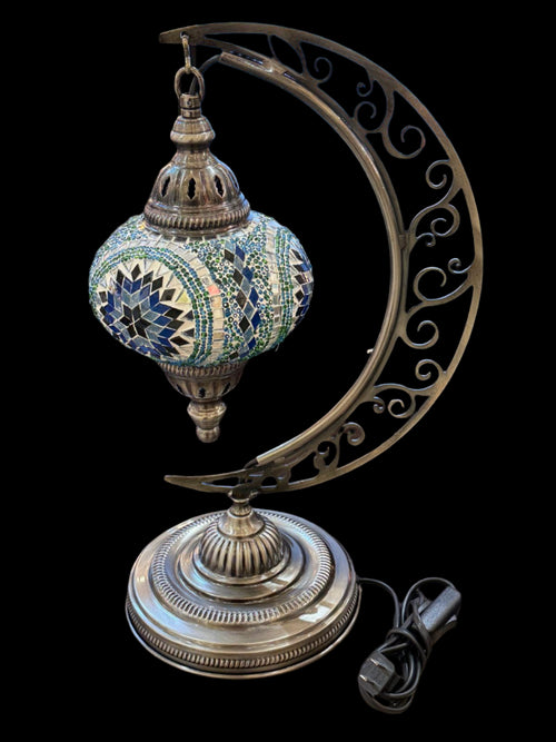 Crescent Moon Mosaic Light