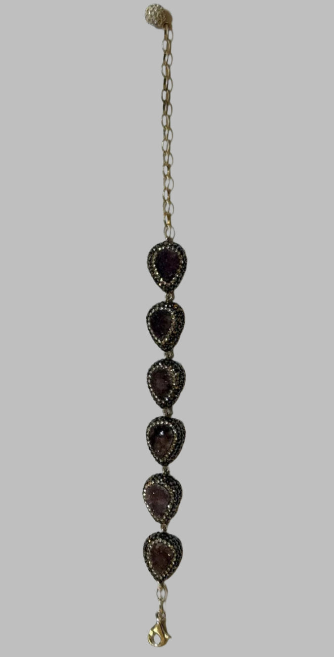 Amethyst Bracelet .925 Sterling Silver